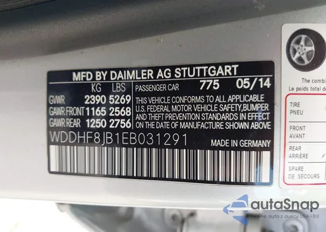 2014 Mercedes-Benz E 350 4Matic z USA, uszkodzony, nr VIN WDDHF8JB1EB031291